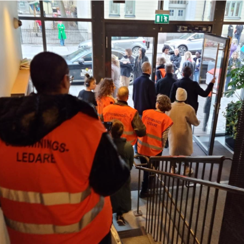 utrymningsövning utrymningsledare