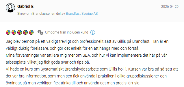 Omdöme Brandfast