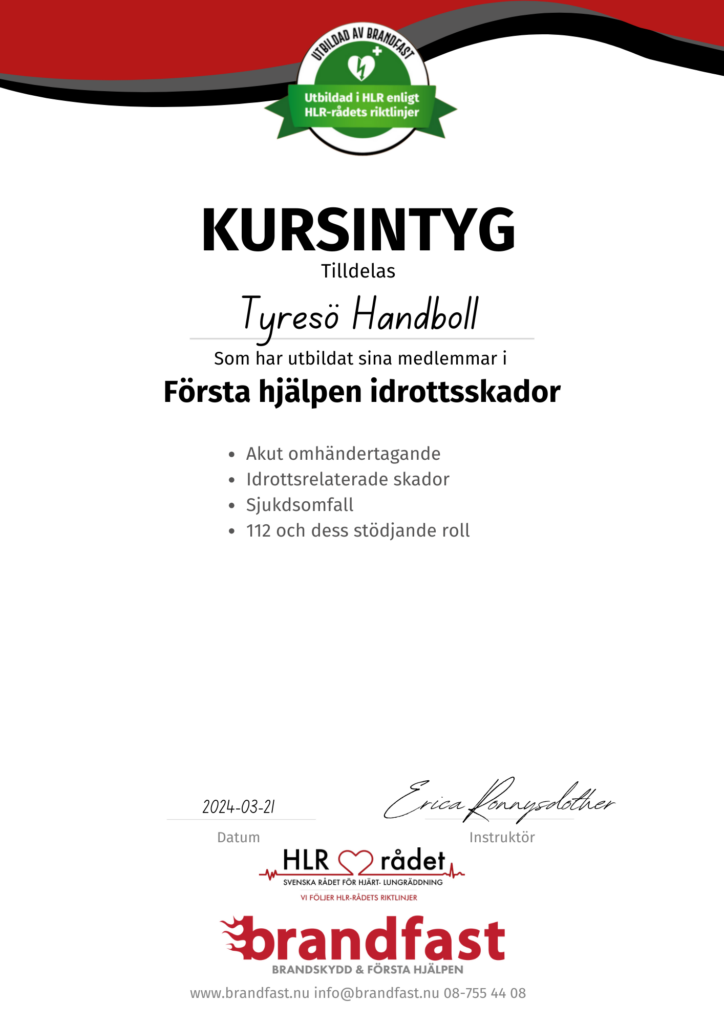 första hjälpen idrottsskador