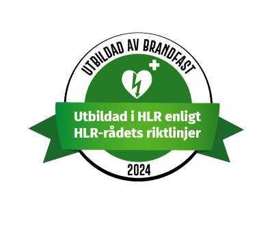 Brandfasts sigill för utbildning i HLR