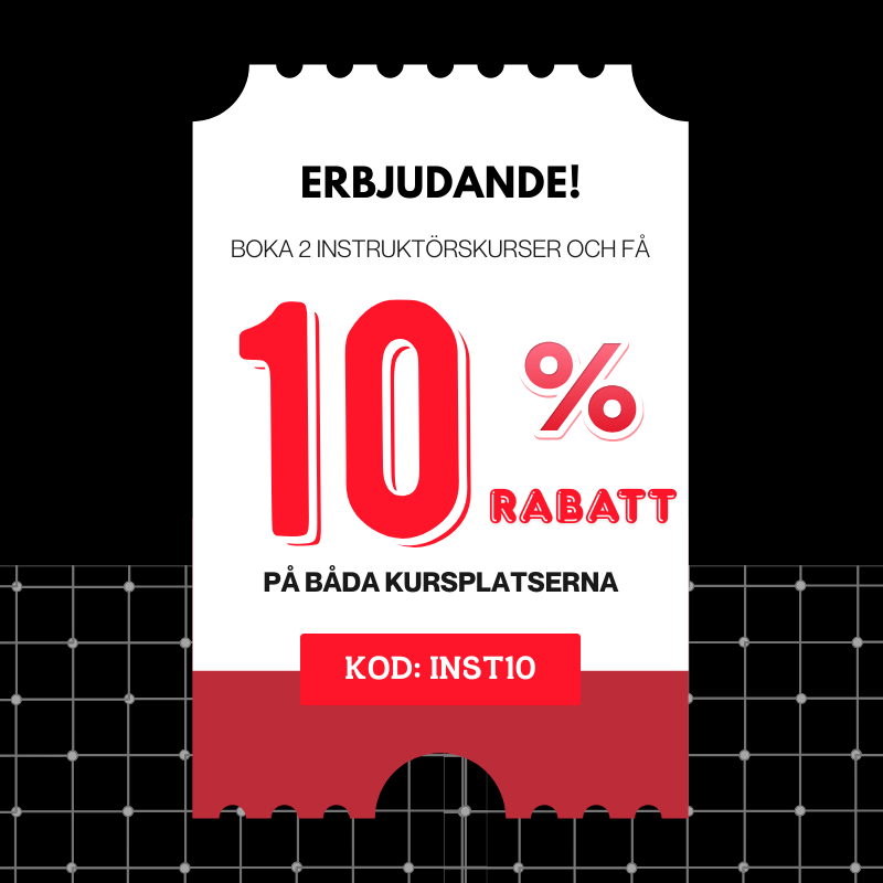 instruktörskurs i HLR och första hjälpen rabattkod