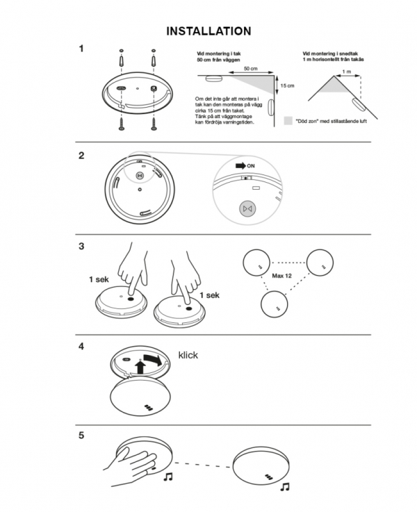 Installera brandvarnare