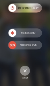 Medicinskt ID låst skärm