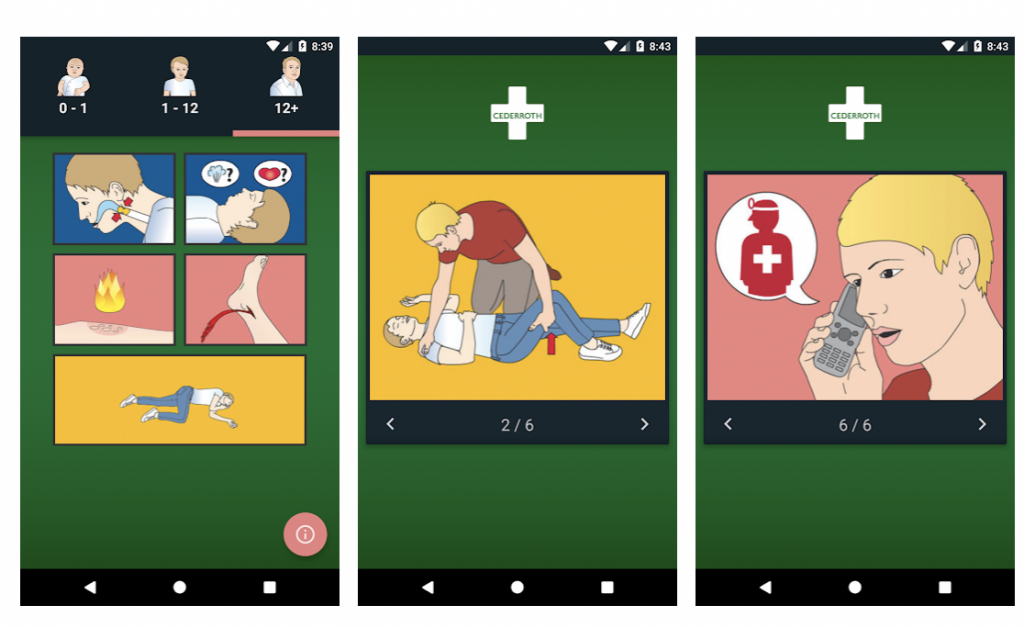 Första hjälpen app cederroth