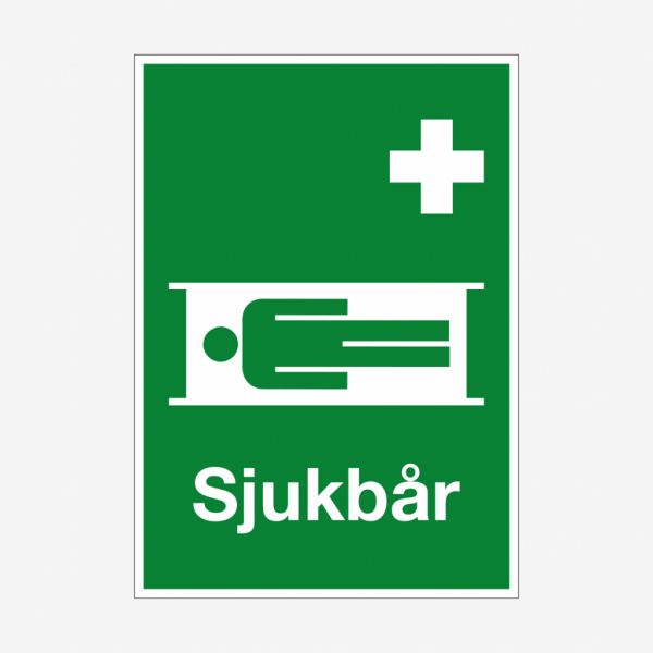 sjukbår nödskylt