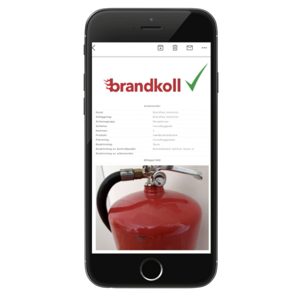 brandkoll SBA telefon