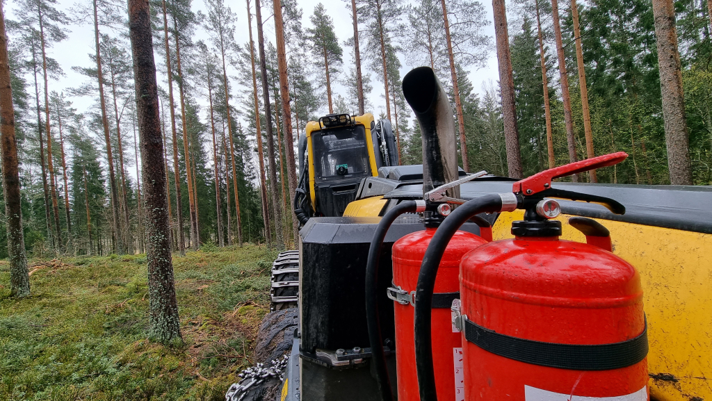 Brandutbildning för arbete i skog och mark