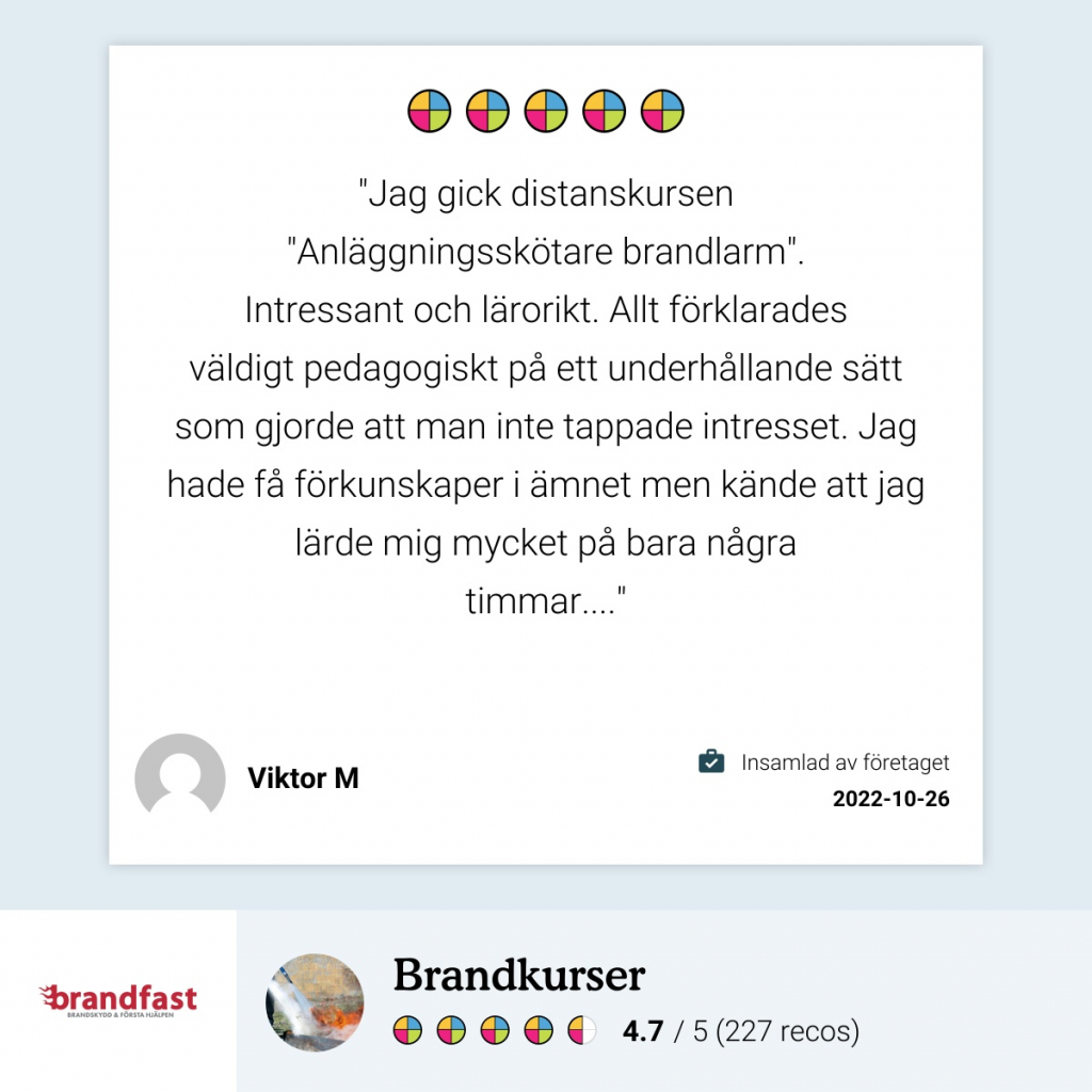 Brandlarm utbildning