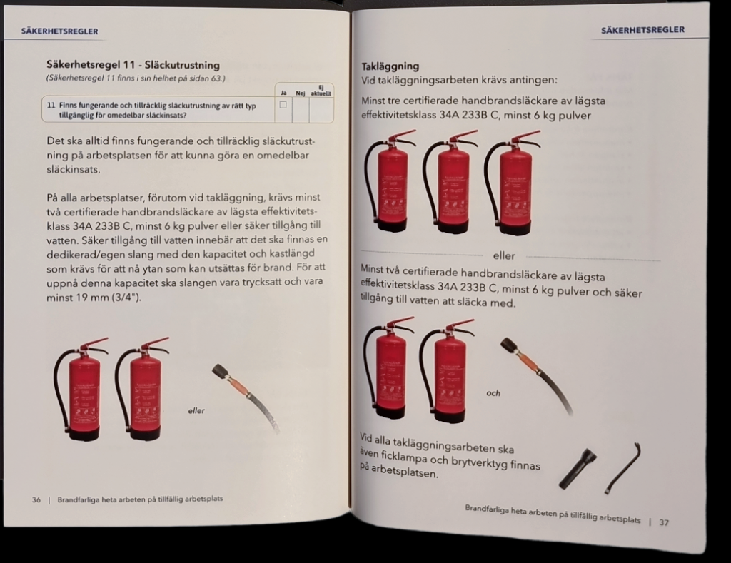 Boken brandfarliga heta arbeten