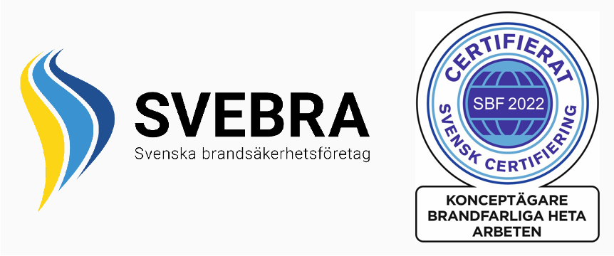 Svebra konceptägare brandfarliga heta arbeten