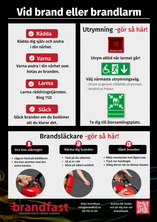 handlingsplan vid brand