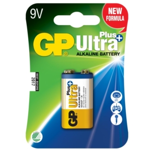 GP Ultra Plus Alkaline 9V-batteri, 1604AUP/6LF22, 1-pack