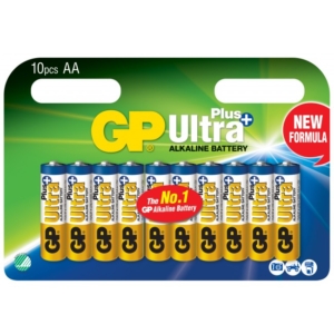 GP Ultra Plus Alkaline AA-batteri, 15AUP/LR6, 10-pack