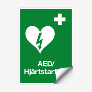 AED/Hjärtstartare nödskylt