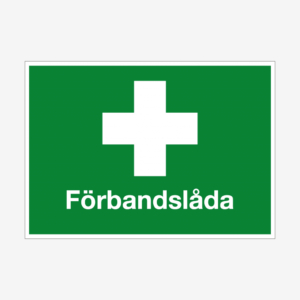 Förbandslåda nödskylt