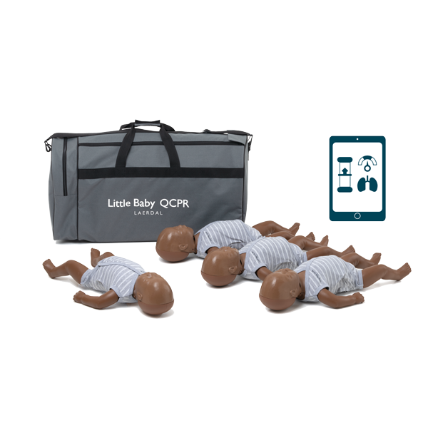 little baby qcpr mörk hud 4 pack
