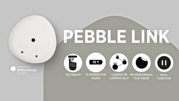 brandvarnare pebble link