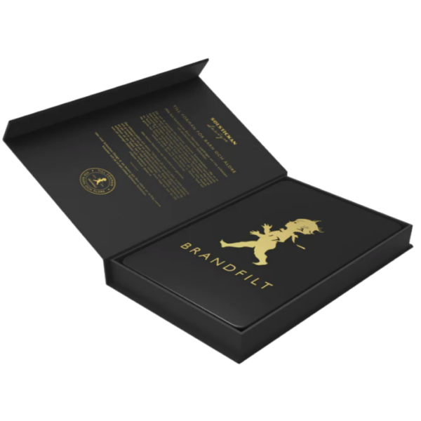 Solstickan brandfilt svart guld book case