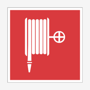 inomhusbrandpost skylt