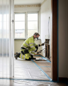 Asbest utbildning online. Nya regler för asbesthantering från och med december 2025. Arbeta säkert och förebygg exponering.