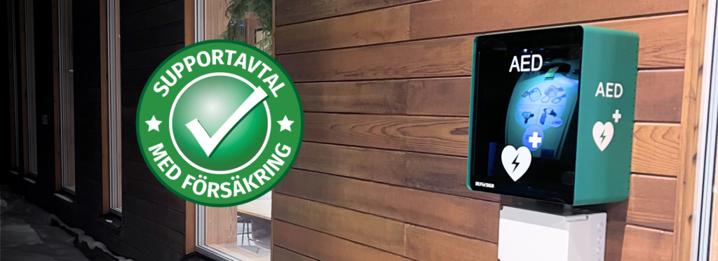 Support hjärtstartare för utomhus