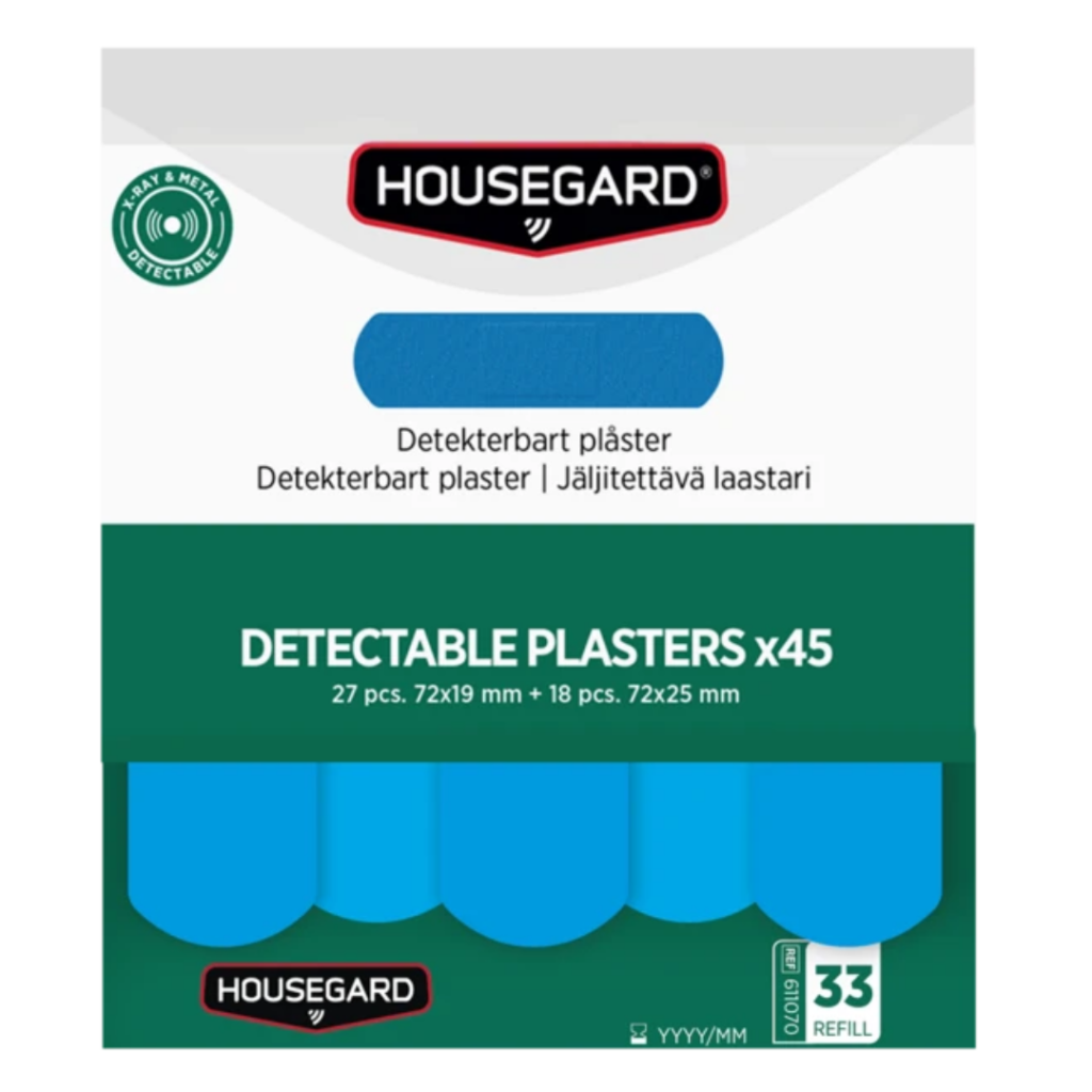 Housegard Detekterbara plåster refill, 2x45 st