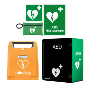 Mindray BeneHeart C1A hjärtstartare med skåp utomhus