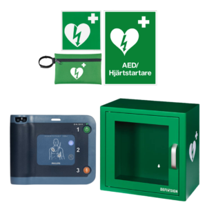 Philips FRx hjärtstartare med skåp inomhus
