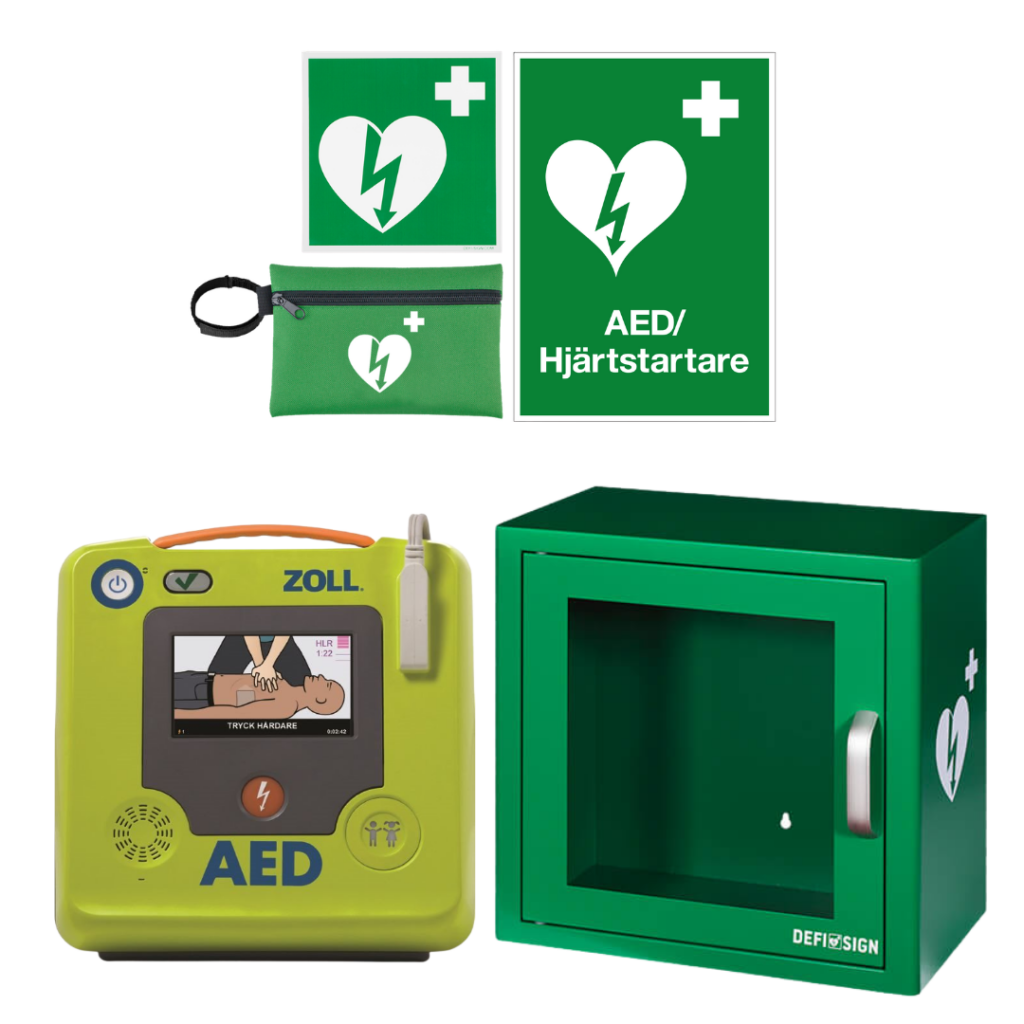 Zoll AED 3 hjärtstartare med skåp inomhus